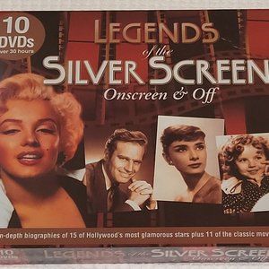 Legends of the Silver Screen Onscreen & Off 10 DVDs Classic DVD Movies & Bios